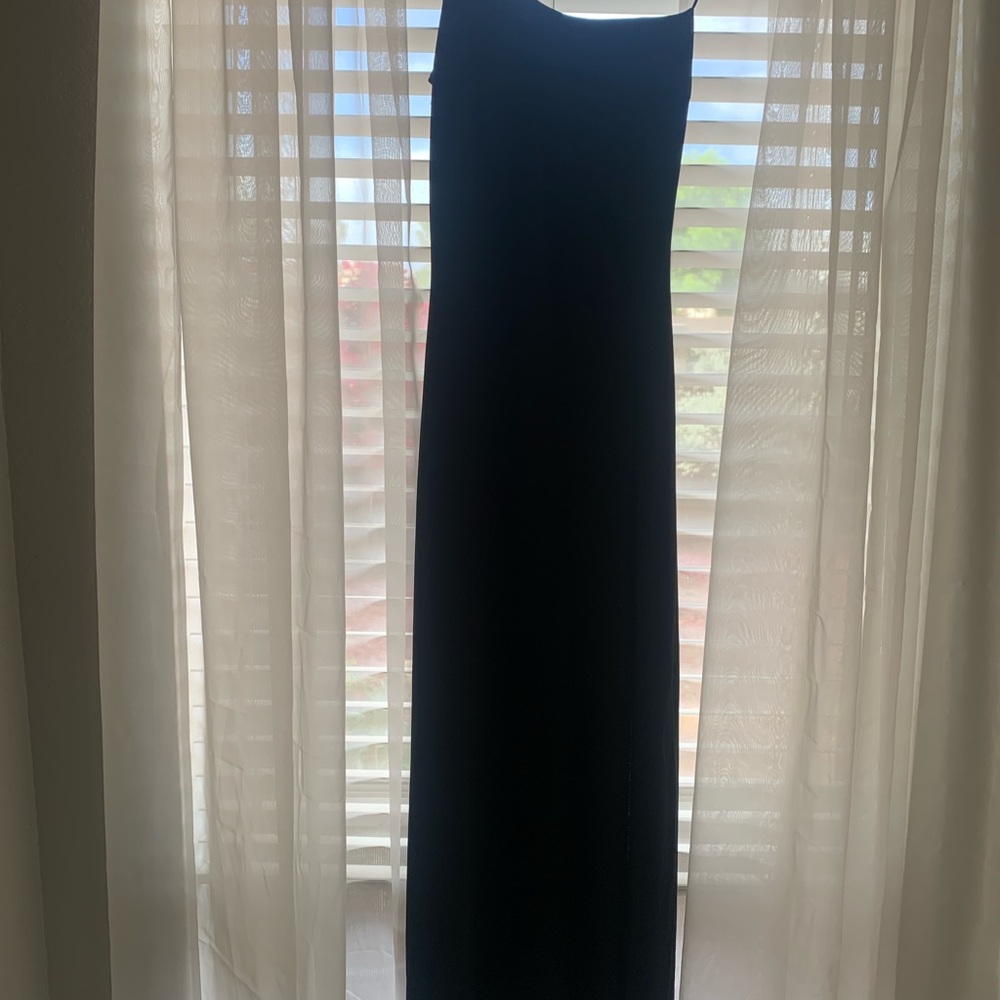 Black one sleeve dress